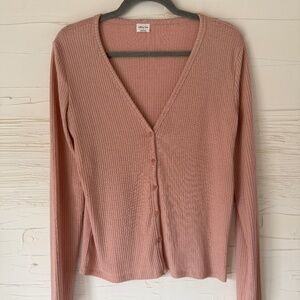 Aritzia | Wilfred | Ribbed Button-Up Top | Size S